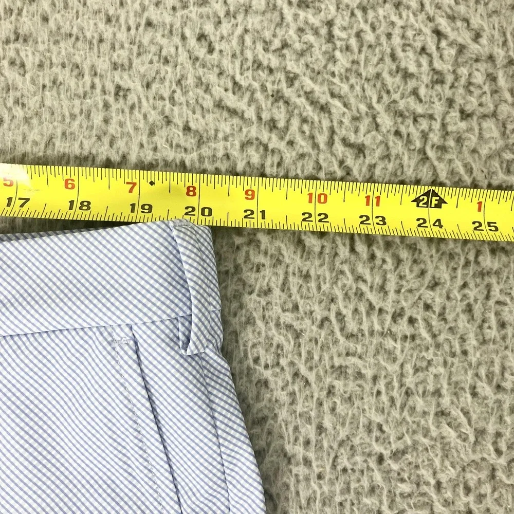 Polo Ralph Lauren Shorts Mens 40 Blue Check Tailored‎ Fit Performance Chino Golf